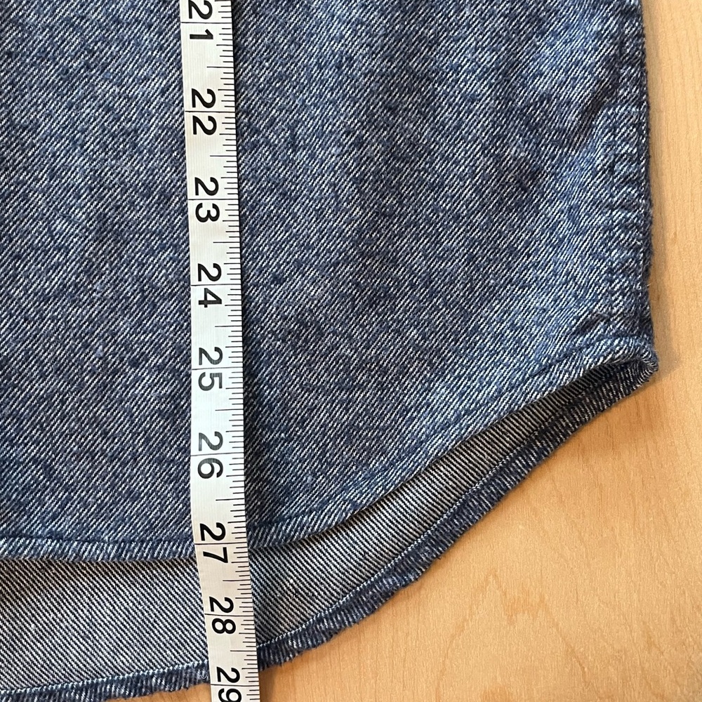 Frank & Oak Thick Blue Flannel Shirt - Picture 13 of 16